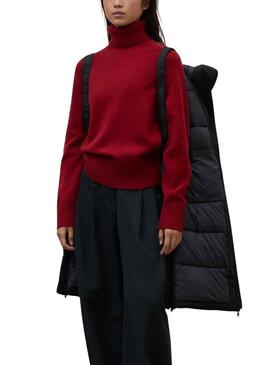 Abrigo Ecoalf Mati negro para mujer