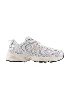 Zapatillas New Balance 530 plata y blanco para mujer
