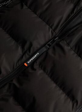Cazadora acolchada Superdry Hooded Sports Puffer negro para hombre