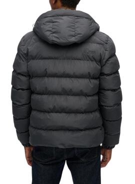 Cazadora acolchada Superdry Hooded Sports Puffer gris para hombre