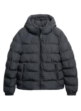 Cazadora acolchada Superdry Hooded Sports Puffer gris para hombre