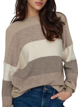 Jersey Only Latia gris para mujer