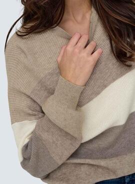 Jersey Only Latia gris para mujer