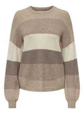Jersey Only Latia gris para mujer