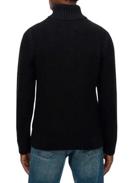 Jersey Superdry Jacob Cable azul marino para hombre