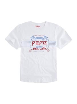 Camiseta Pepe Jeans Apart Blanco Hombre