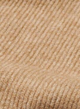 Bufanda de punto Supedry Soft Rib Knit camel para mujer