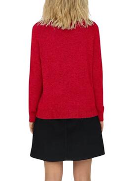 Jersey Only Lesly rojo para mujer