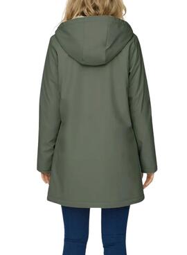 Chubasquero Only Sally verde para mujer
