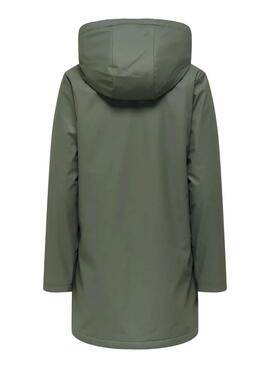 Chubasquero Only Sally verde para mujer