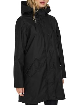 Chubasquero Only Sally negro para mujer