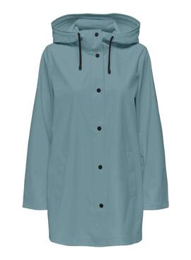 Chubasquero Only Newellen azul para mujer