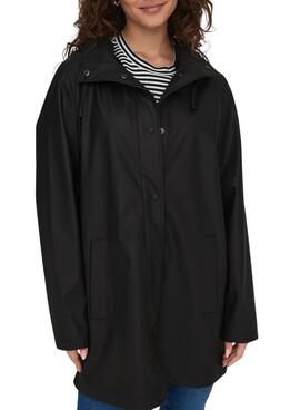 Chubasquero Only Newellen negro para mujer