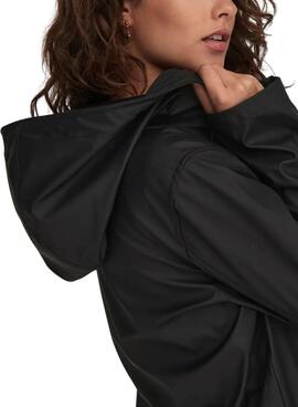 Chubasquero Only Newellen negro para mujer