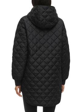 Abrigo acolchado de Vila Vitate negro para mujer