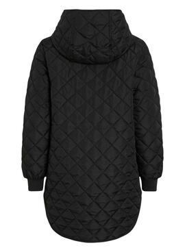 Abrigo acolchado de Vila Vitate negro para mujer