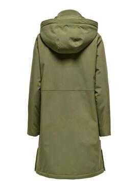 Parka Only Kara verde para mujer