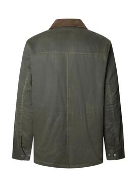 Chaqueta Pepe Jeans encerada Joseph verde para hombre