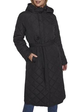 Abrigo acolchado Vila Vikante Quilted negro para mujer