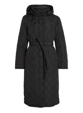 Abrigo acolchado Vila Vikante Quilted negro para mujer