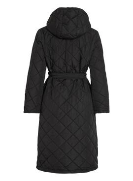 Abrigo acolchado Vila Vikante Quilted negro para mujer
