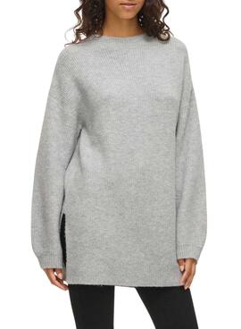 Jersey Vila Vilassia gris para mujer