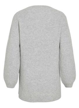 Jersey Vila Vilassia gris para mujer
