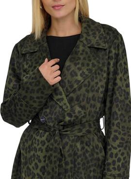 Blazer Only Moon verde animal print para mujer