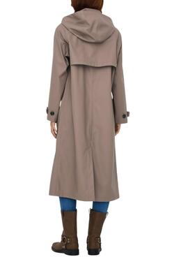 Trench Only Moss raincoat beige para mujer