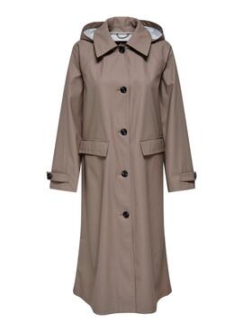 Trench Only Moss raincoat beige para mujer