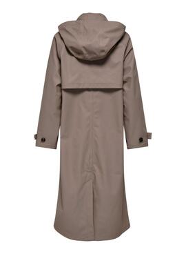 Trench Only Moss raincoat beige para mujer