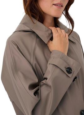 Trench Only Moss raincoat beige para mujer