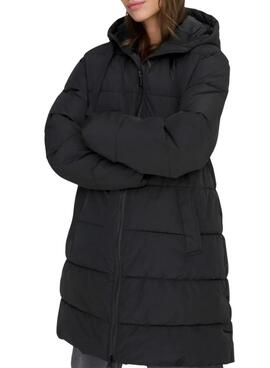 Abrigo acolchado Only Clair negro para mujer