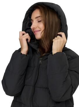 Abrigo acolchado Only Clair negro para mujer