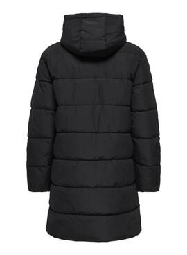 Abrigo acolchado Only Clair negro para mujer