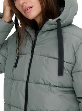 Abrigo acolchado Only Clair azul para mujer