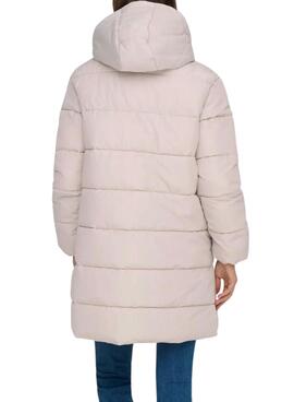 Abrigo acolchado Only Clair blanco para mujer