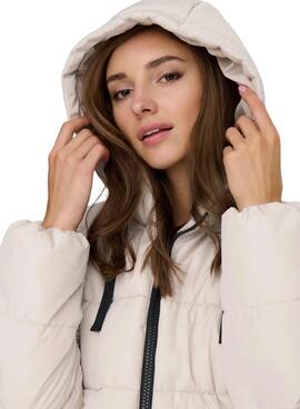 Abrigo acolchado Only Clair blanco para mujer