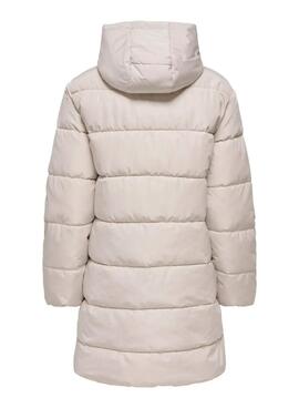 Abrigo acolchado Only Clair blanco para mujer