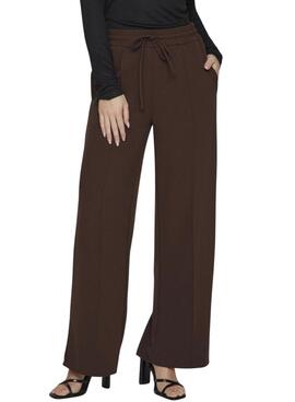 Pantalón Vila Viclua marrón para mujer