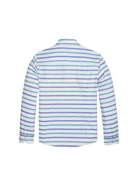Camisa Tommy Hilfiger Oxford Horixontal Multi 