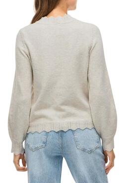 Jesey Vila Vinikolina beige para mujer