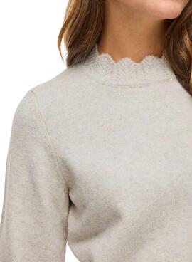 Jesey Vila Vinikolina beige para mujer