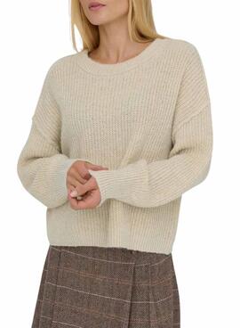 Jersey Only Mally beige para mujer