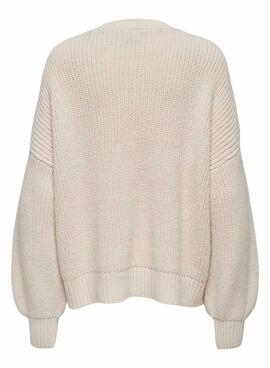 Jersey Only Holly beige para mujer
