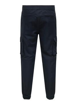 Pantalón Only and Sons Garda azul marino para hombre