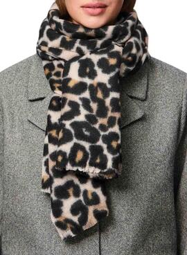 Bufanda Pieces Pcjorna estampado leopardo para mujer
