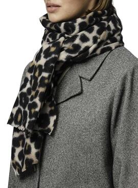 Bufanda Pieces Pcjorna estampado leopardo para mujer