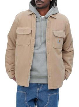 Chaqueta sobrecamisa Carhartt Whitsome beige para hombre