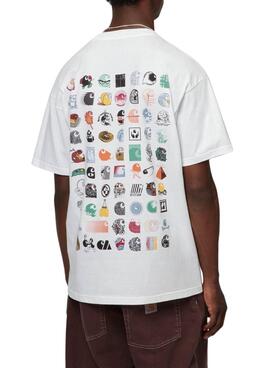 Camiseta Carhartt Logo Archive blanco para hombre